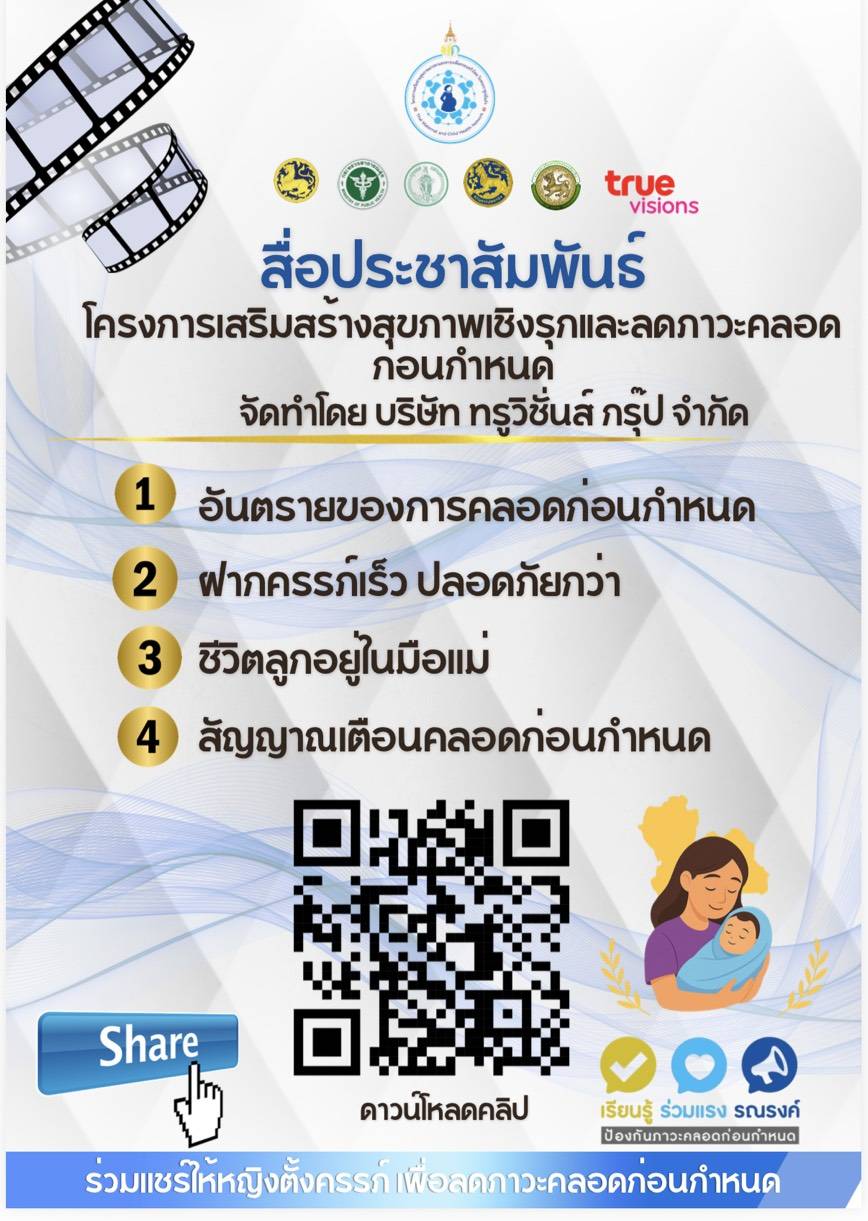 โรงพยาบาลหนองวัวซอ รณรงค์ป้องกันการคลอดก่อนกำหนด